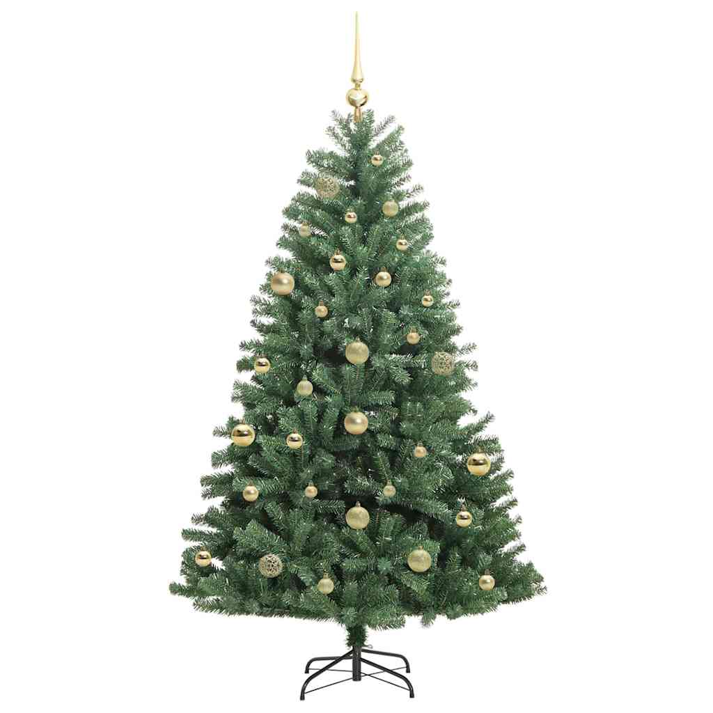 Umělý Skládací Vánoční Strom S Stojanem Zelená 150 Cm Pvc A Kov