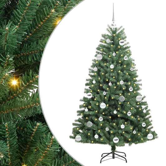 Umělý Skládací Vánoční Strom S Stojanem Zelená 150 Cm Pvc A Kov