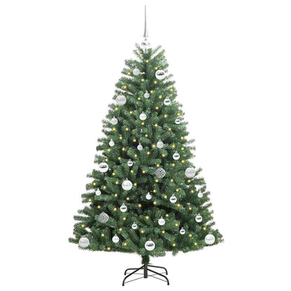 Umělý Skládací Vánoční Strom S Stojanem Zelená 150 Cm Pvc A Kov