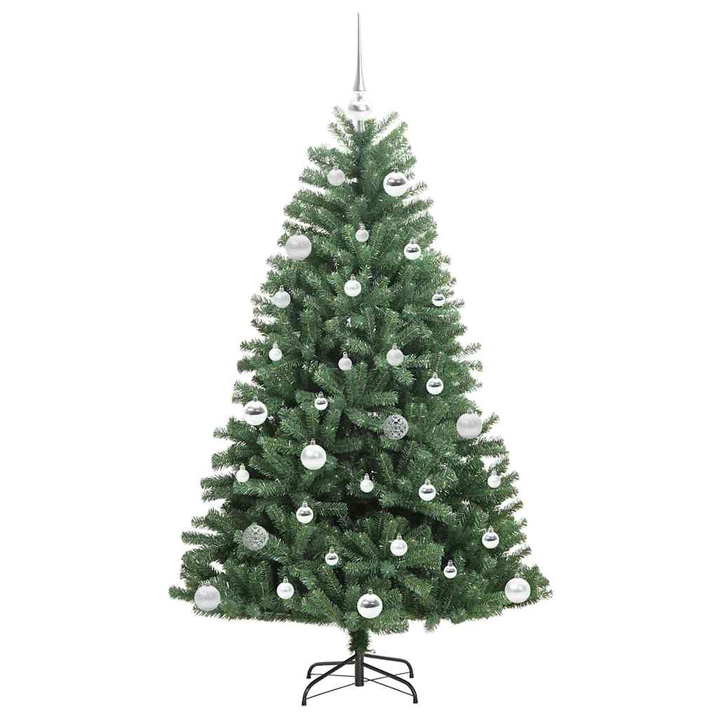 Umělý Skládací Vánoční Strom S Stojanem Zelená 150 Cm Pvc A Kov