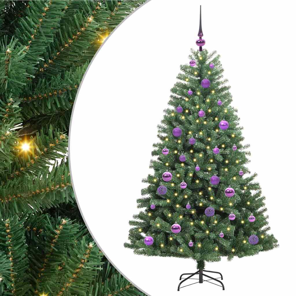 Umělý Skládací Vánoční Strom S Stojanem Zelená 150 Cm Pvc A Kov