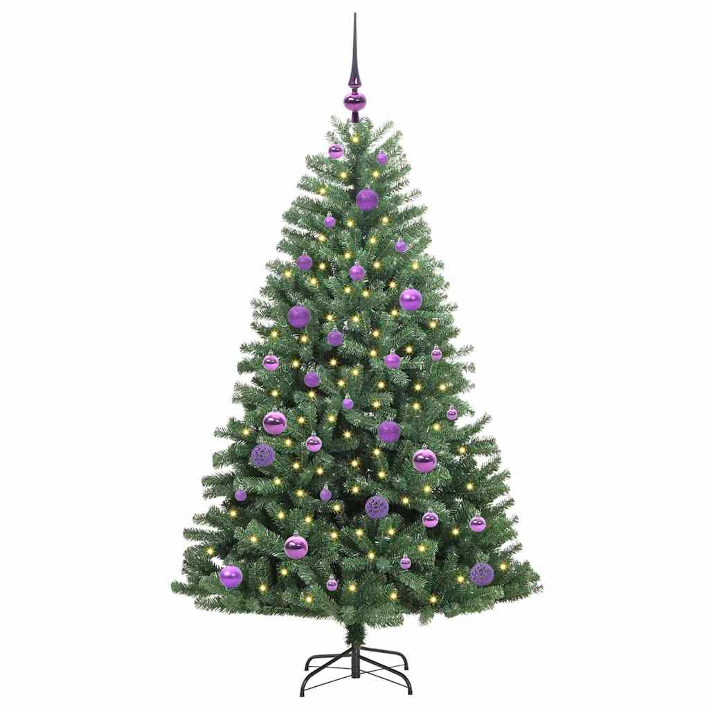 Umělý Skládací Vánoční Strom S Stojanem Zelená 150 Cm Pvc A Kov
