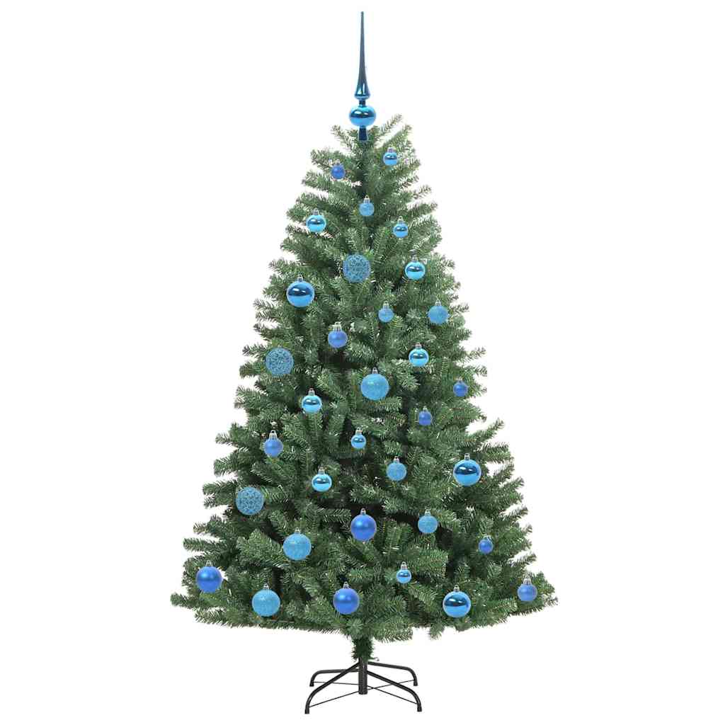 Umělý Skládací Vánoční Strom S Stojanem Zelená 150 Cm Pvc A Kov