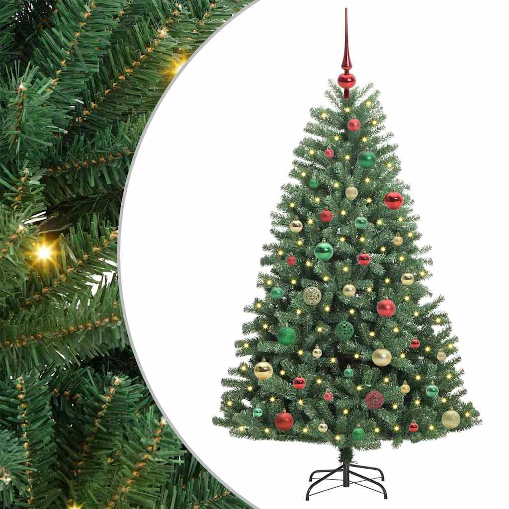 Umělý Skládací Vánoční Strom S Stojanem Zelená 150 Cm Pvc A Kov