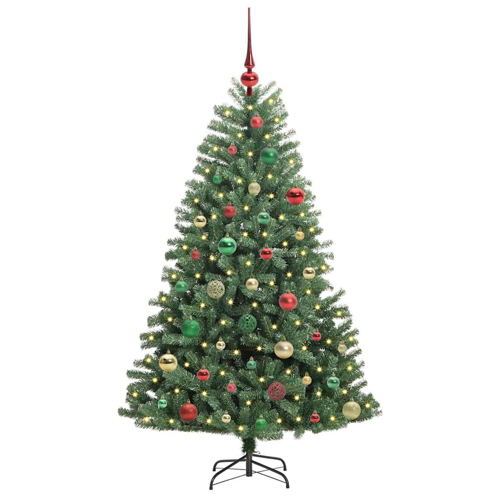Umělý Skládací Vánoční Strom S Stojanem Zelená 150 Cm Pvc A Kov