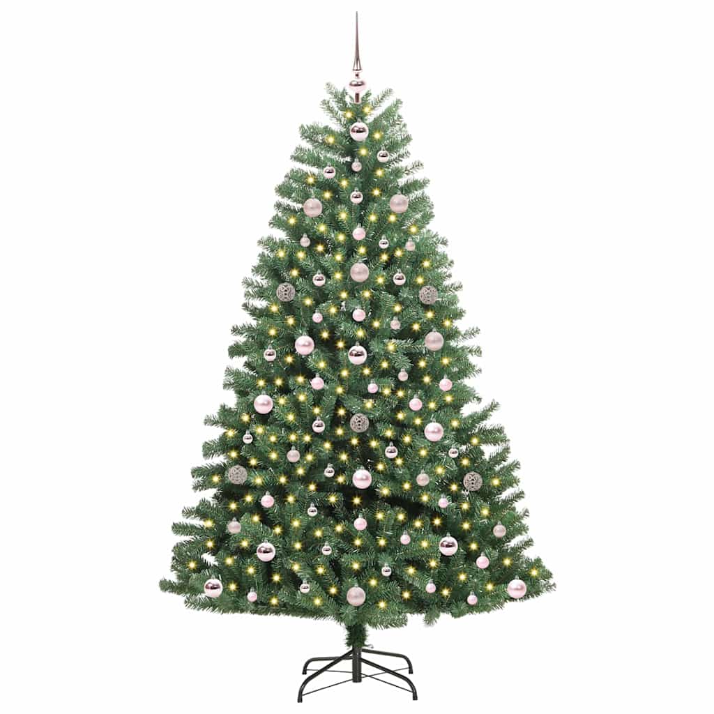 Umělý Skládací Vánoční Strom S Stojanem Zelená 180 Cm Pvc A Kov
