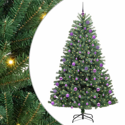 Umělý Skládací Vánoční Strom S Stojanem Zelená 180 Cm Pvc A Kov
