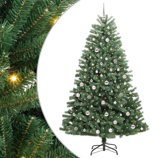 Umělý Skládací Vánoční Strom S Stojanem Zelená 210 Cm Pvc A Kov