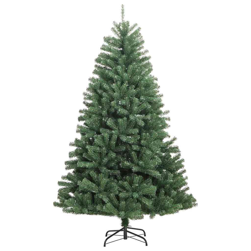 Umělý Skládací Vánoční Strom S Stojanem Zelená 210 Cm Pvc A Kov