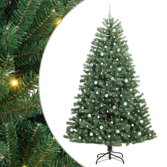 Umělý Skládací Vánoční Strom S Stojanem Zelená 240 Cm Pvc A Kov