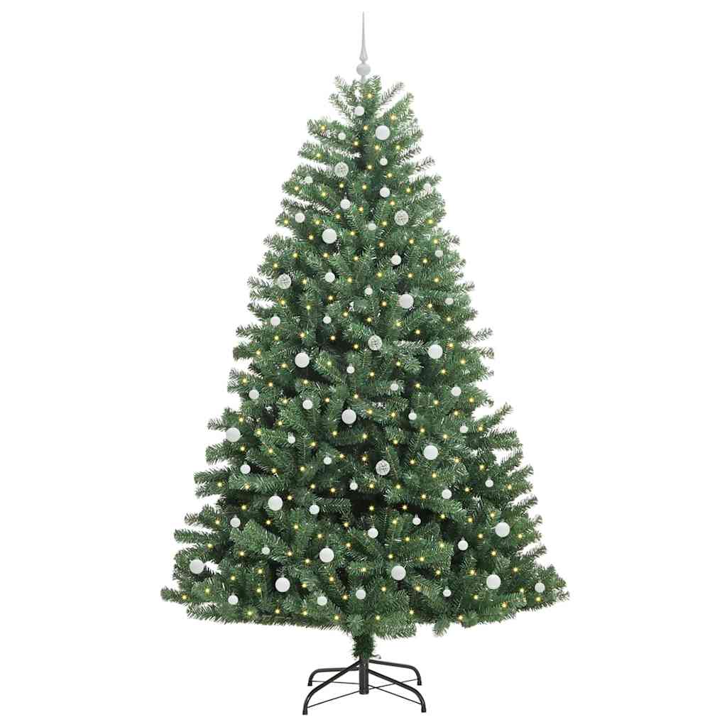 Umělý Skládací Vánoční Strom S Stojanem Zelená 240 Cm Pvc A Kov
