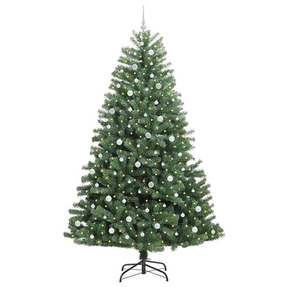 Umělý Skládací Vánoční Strom S Stojanem Zelená 240 Cm Pvc A Kov
