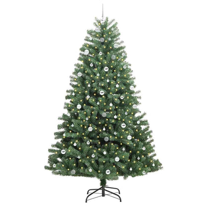 Umělý Skládací Vánoční Strom S Stojanem Zelená 240 Cm Pvc A Kov