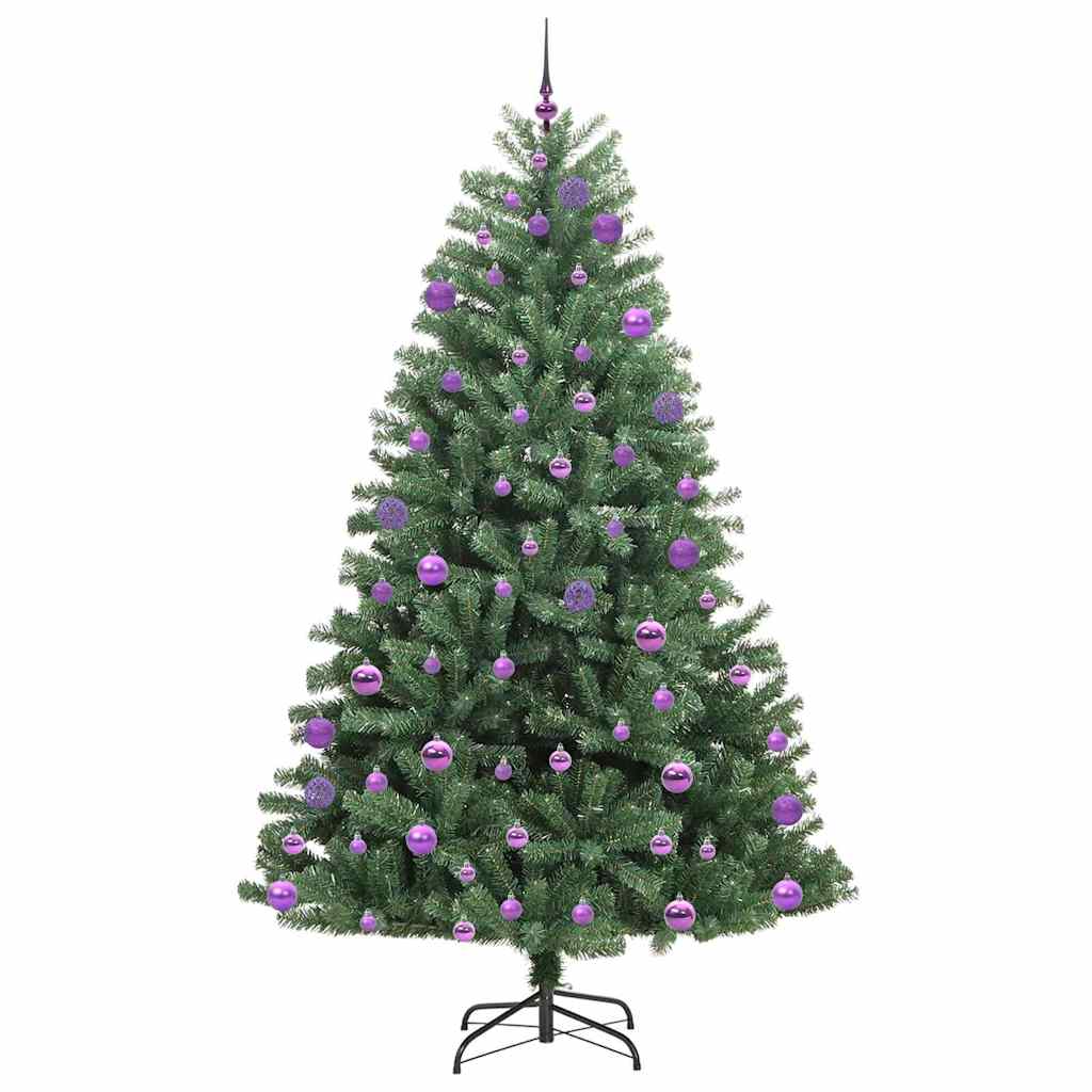 Umělý Skládací Vánoční Strom S Stojanem Zelená 240 Cm Pvc A Kov