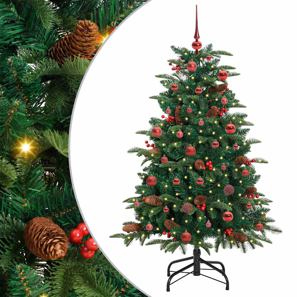 Umělý Vánoční Stromeček Zelená 150 Cm Pvc, Kov A Plast