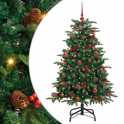 Umělý Vánoční Stromeček Zelená 150 Cm Pvc, Kov A Plast