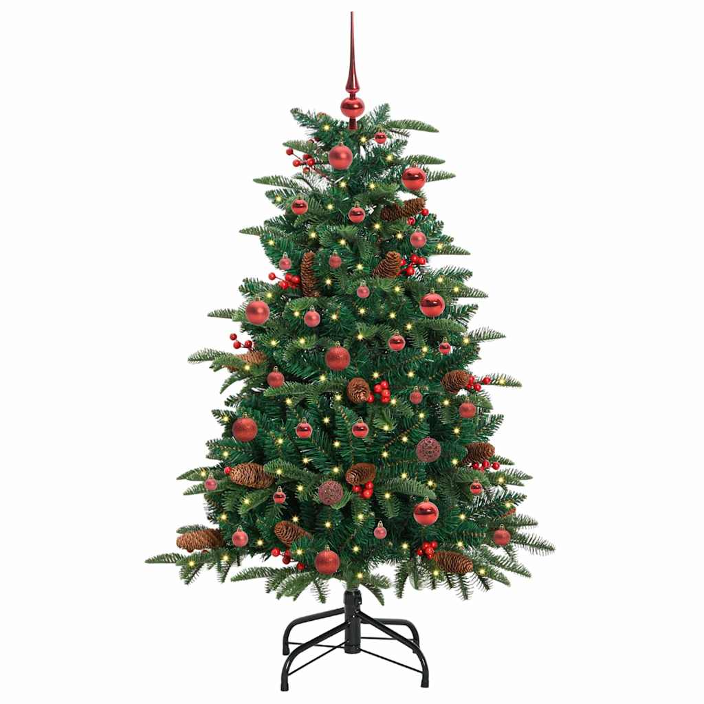 Umělý Vánoční Stromeček Zelená 150 Cm Pvc, Kov A Plast