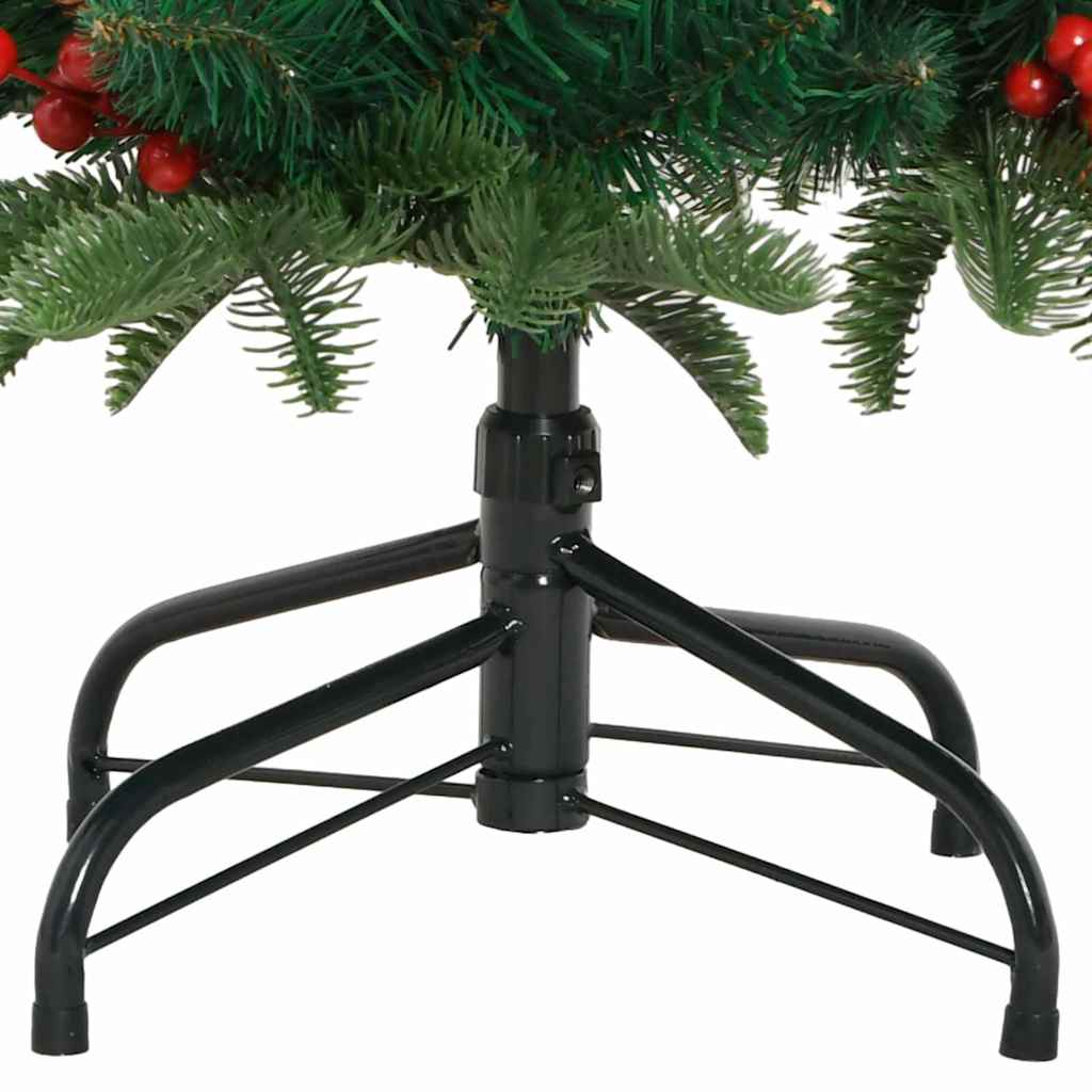 Umělý Vánoční Stromeček Zelená 150 Cm Pvc, Kov A Plast