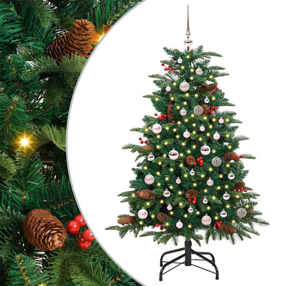 Umělý Vánoční Stromeček Zelená 150 Cm Pvc, Kov A Plast