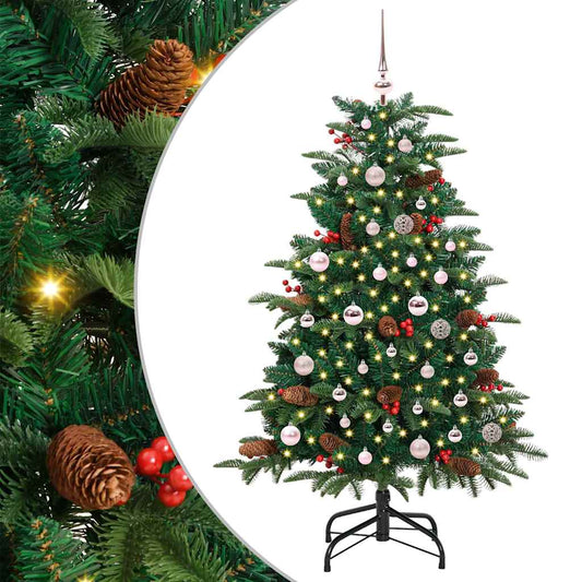 Umělý Vánoční Stromeček Zelená 150 Cm Pvc, Kov A Plast