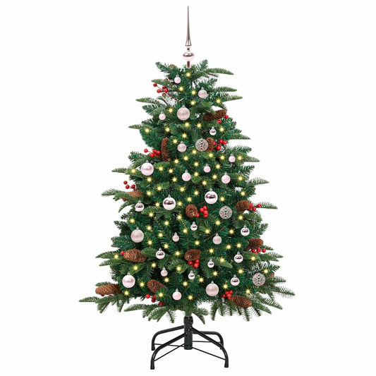 Umělý Vánoční Stromeček Zelená 150 Cm Pvc, Kov A Plast
