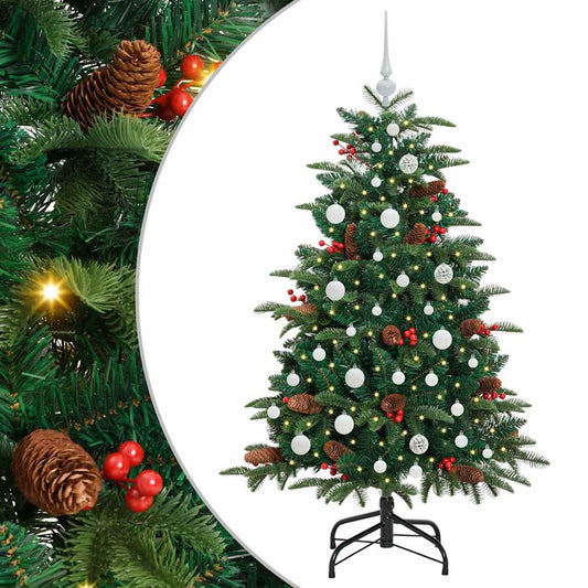 Umělý Vánoční Stromeček Zelená 150 Cm Pvc, Kov A Plast