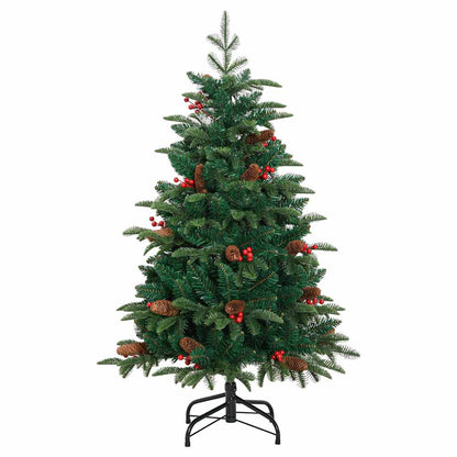 Umělý Vánoční Stromeček Zelená 150 Cm Pvc, Kov A Plast