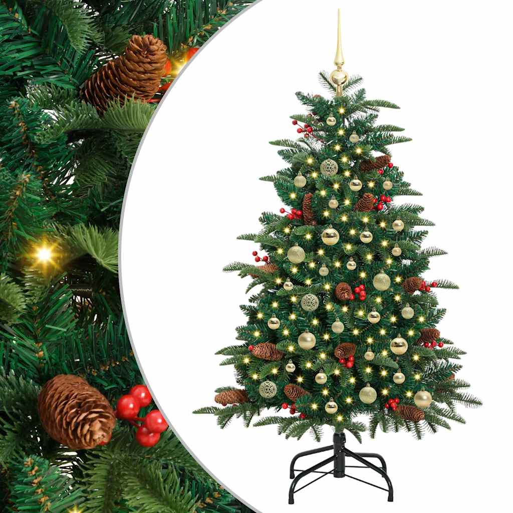 Umělý Vánoční Stromeček Zelená 150 Cm Pvc, Kov A Plast