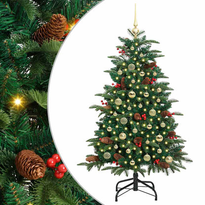 Umělý Vánoční Stromeček Zelená 150 Cm Pvc, Kov A Plast