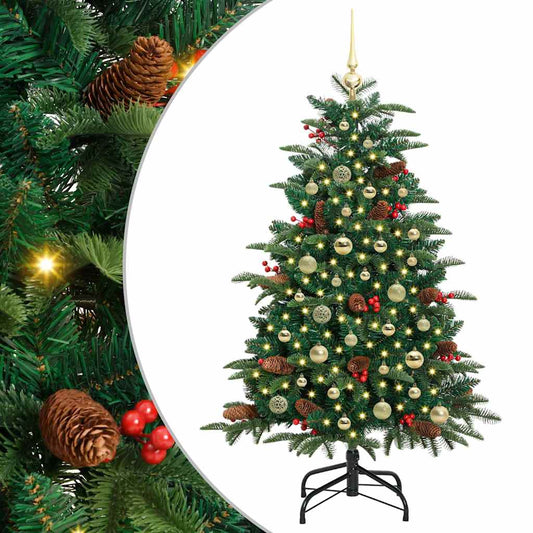 Umělý Vánoční Stromeček Zelená 150 Cm Pvc, Kov A Plast
