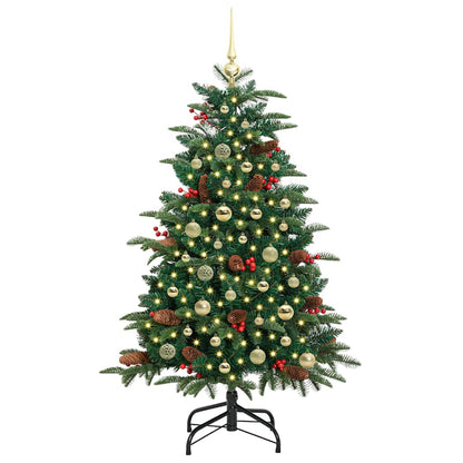 Umělý Vánoční Stromeček Zelená 150 Cm Pvc, Kov A Plast
