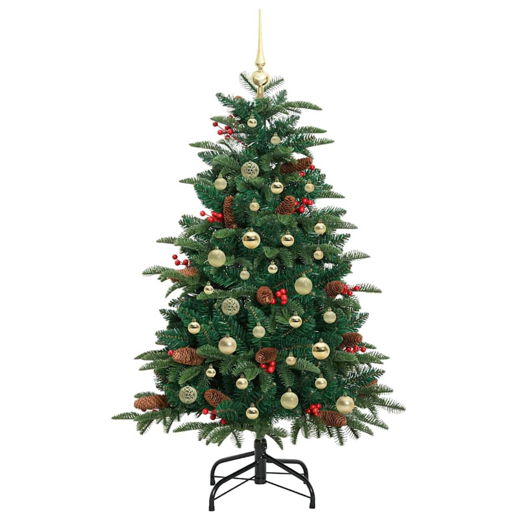 Umělý Vánoční Stromeček Zelená 150 Cm Pvc, Kov A Plast