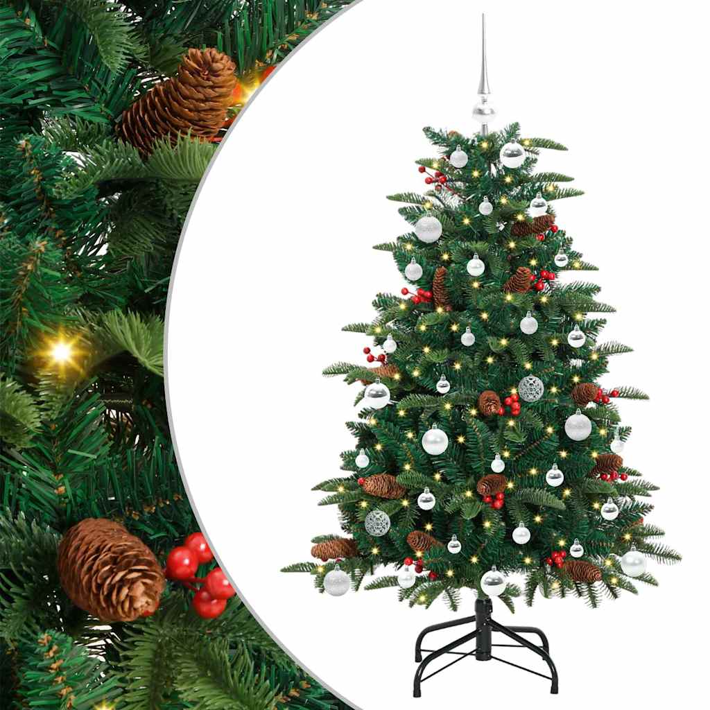 Umělý Vánoční Stromeček Zelená 150 Cm Pvc, Kov A Plast
