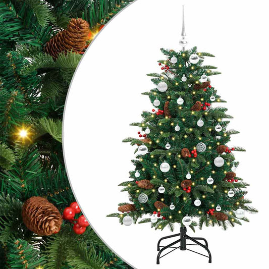 Umělý Vánoční Stromeček Zelená 150 Cm Pvc, Kov A Plast