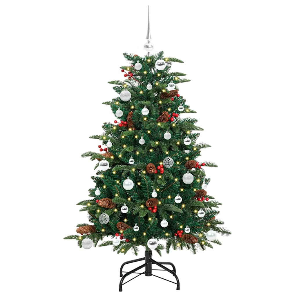 Umělý Vánoční Stromeček Zelená 150 Cm Pvc, Kov A Plast