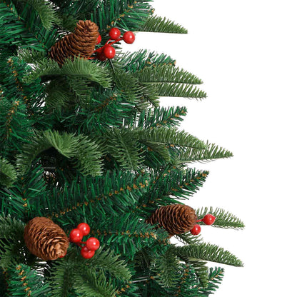 Umělý Vánoční Stromeček Zelená 150 Cm Pvc, Kov A Plast