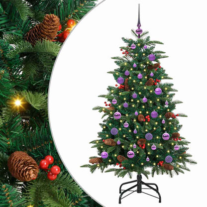 Umělý Vánoční Stromeček Zelená 150 Cm Pvc, Kov A Plast