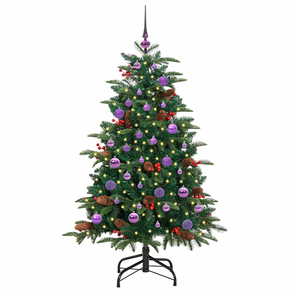 Umělý Vánoční Stromeček Zelená 150 Cm Pvc, Kov A Plast