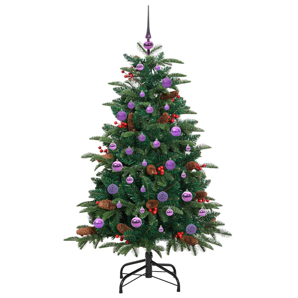 Umělý Vánoční Stromeček Zelená 150 Cm Pvc, Kov A Plast