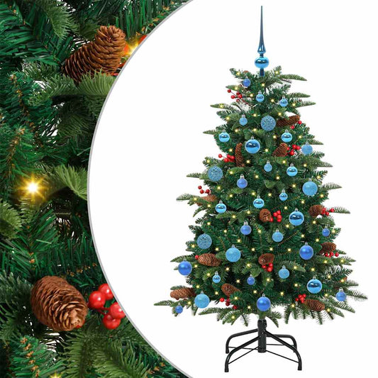 Umělý Vánoční Stromeček Zelená 150 Cm Pvc, Kov A Plast