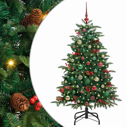 Umělý Vánoční Stromeček Zelená 150 Cm Pvc, Kov A Plast