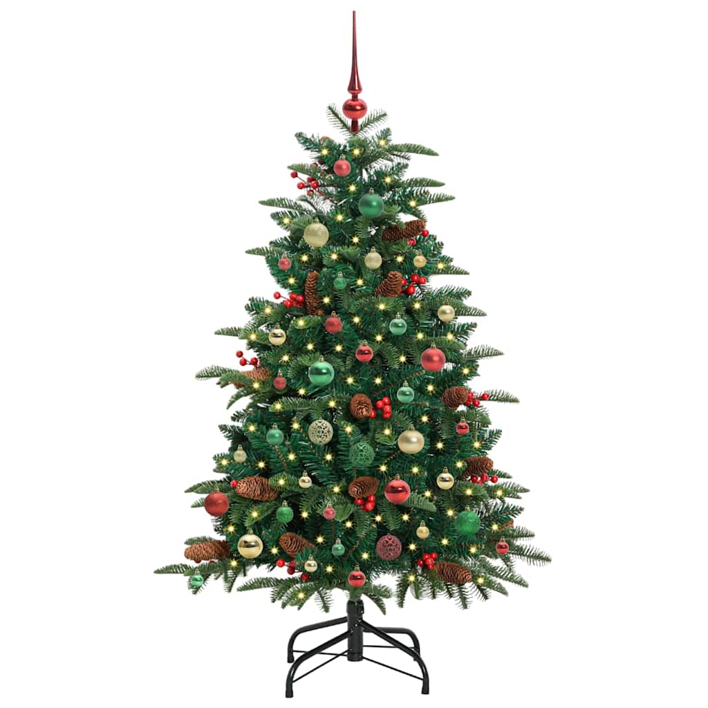 Umělý Vánoční Stromeček Zelená 150 Cm Pvc, Kov A Plast