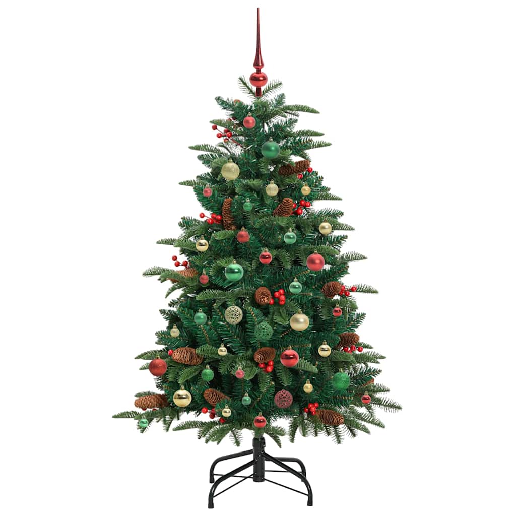 Umělý Vánoční Stromeček Zelená 150 Cm Pvc, Kov A Plast