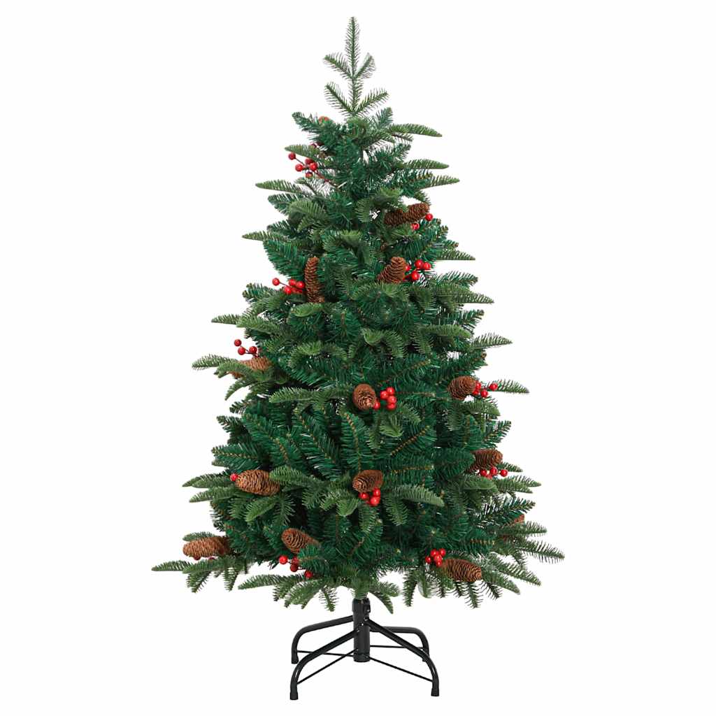 Umělý Vánoční Stromeček Zelená 150 Cm Pvc, Kov A Plast