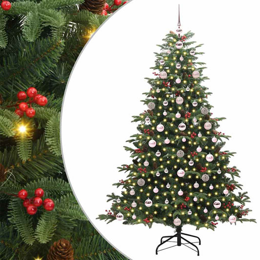 Umělý Vánoční Stromeček Zelená 180 Cm Pvc, Kov A Plast