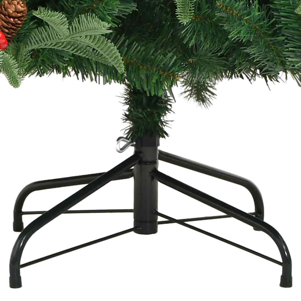 Umělý Vánoční Stromeček Zelená 180 Cm Pvc, Kov A Plast