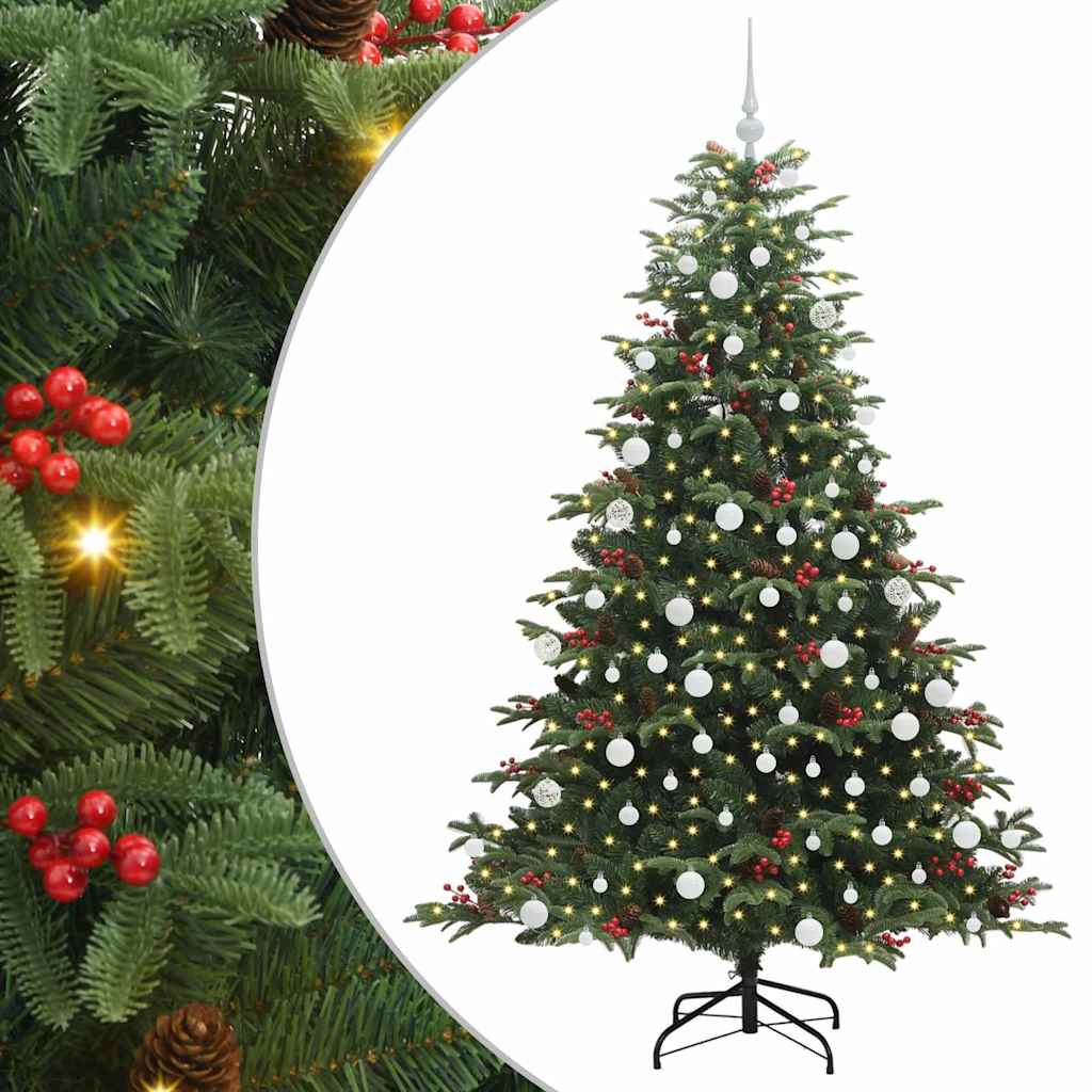 Umělý Vánoční Stromeček Zelená 180 Cm Pvc, Kov A Plast