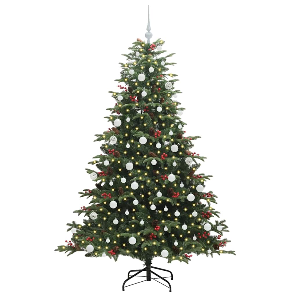 Umělý Vánoční Stromeček Zelená 180 Cm Pvc, Kov A Plast