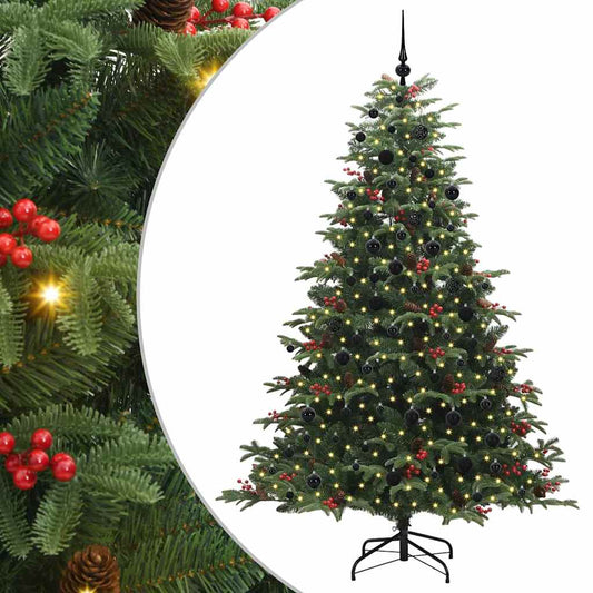 Umělý Vánoční Stromeček Zelená 210 Cm Pvc, Kov A Plast