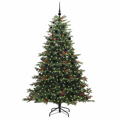 Umělý Vánoční Stromeček Zelená 210 Cm Pvc, Kov A Plast